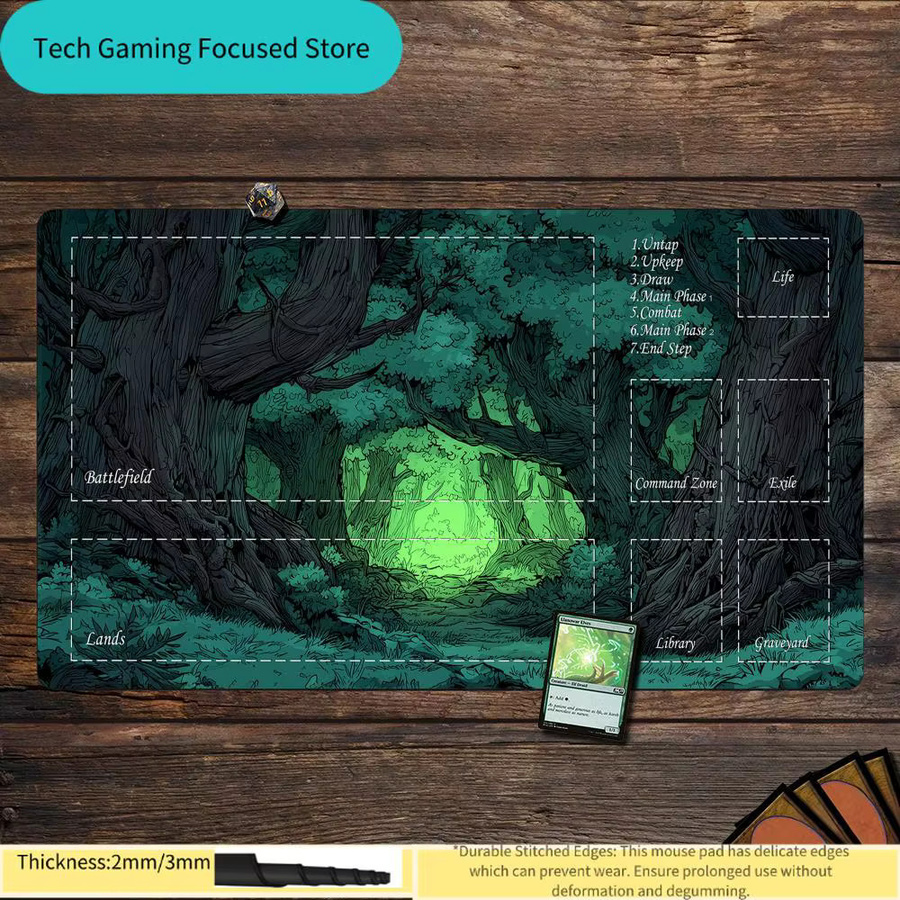 Magic The Gathering Potdemiel Verzauberter Wald Spielmatte, Zubehör - Bild 2