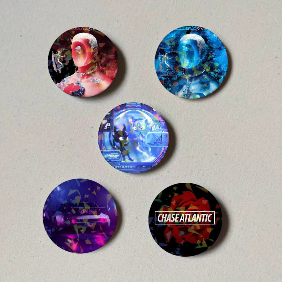 Brosche C-Chase Atlantic Laser Button Pins, Unisex - Bild 2