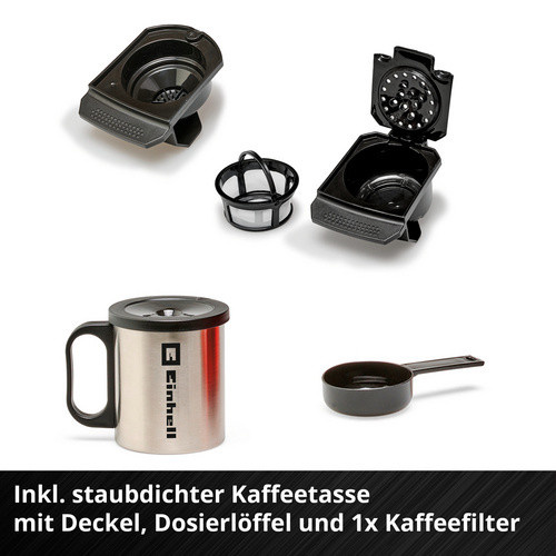 Einhell Akku-Kaffeemaschine TE-CF 18 Li-Solo Power X-Change in Rot - Bild 4