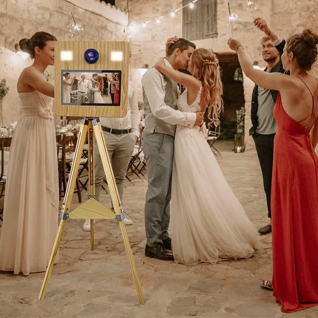Tragbare DSLR Fotobox mit 15,6 Zoll Touchscreen für Hochzeiten und Partys, Multicolour - Bild 1