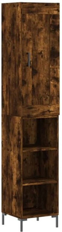 Vidaxl Highboard Industrial Braun aus Holzwerkstoff und Metall B/T/H: 34,5 x 34 x 180 cm - Bild 1