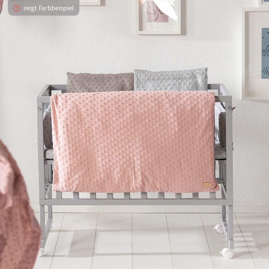 Roba 2-teiliges Organic Bettwäsche Set Lil Planet in Silbergrau mit Sternen und Punkten aus Bio-Baumwolle, Kissenbezug: 80 x 80 cm, Deckenbezug: 80 x 160 cm - Bild 2
