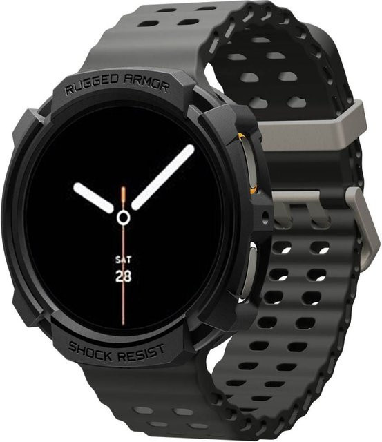 Spigen Rugged Armor Schutzhülle für Samsung Galaxy Watch9 und Watch8 40mm in Schwarz ACS10004 - Bild 1