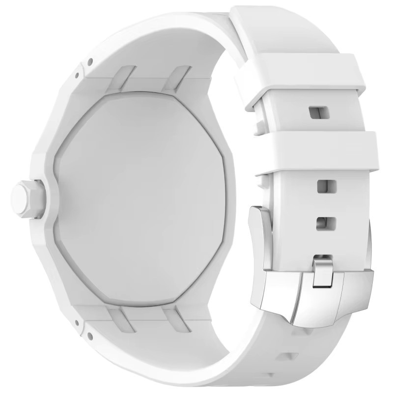jansin Uhrenarmband Silikon, Weiß - Bild 1