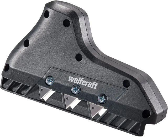 Wolfcraft 3-fach Kantenhobel in Anthrazit und Grau - Bild 1