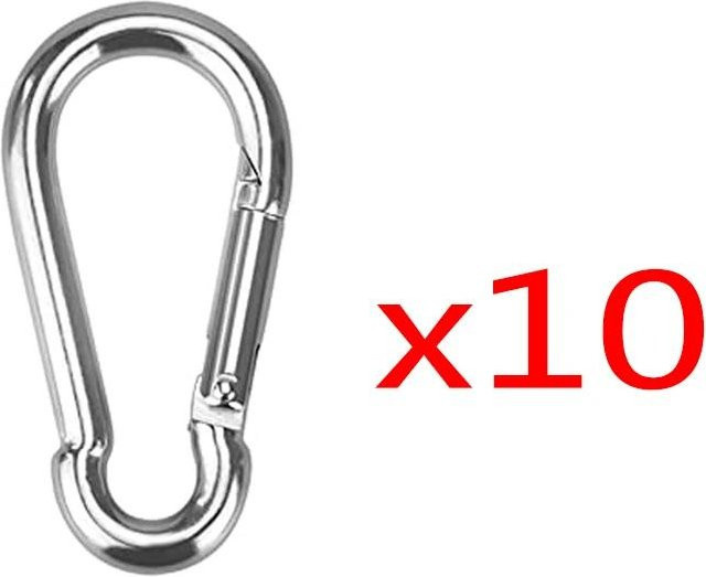 Wucifang Jewelry Mini-Karabiner-Schlüsselanhänger, Aluminiumlegierung, Silver, Unisex - Bild 1