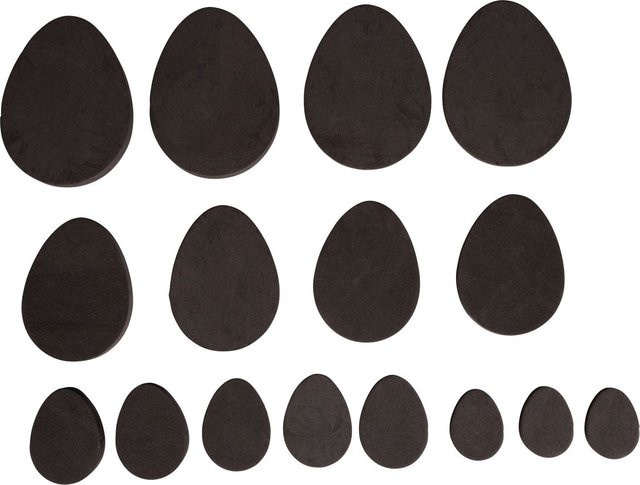 Nupsi Platzhalter Ostereier aus Moosgummi in Schwarz - Bild 1