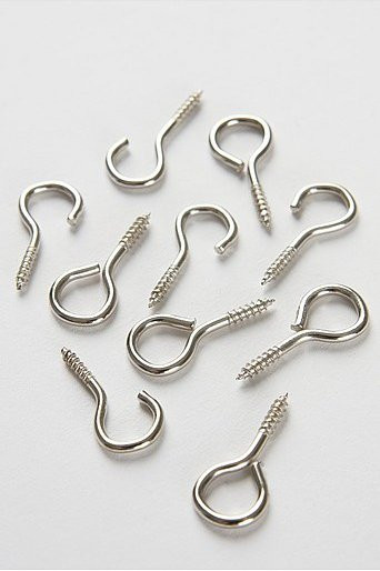 Jotex Haken aus Metall in Silber, 5er-Pack - Bild 1