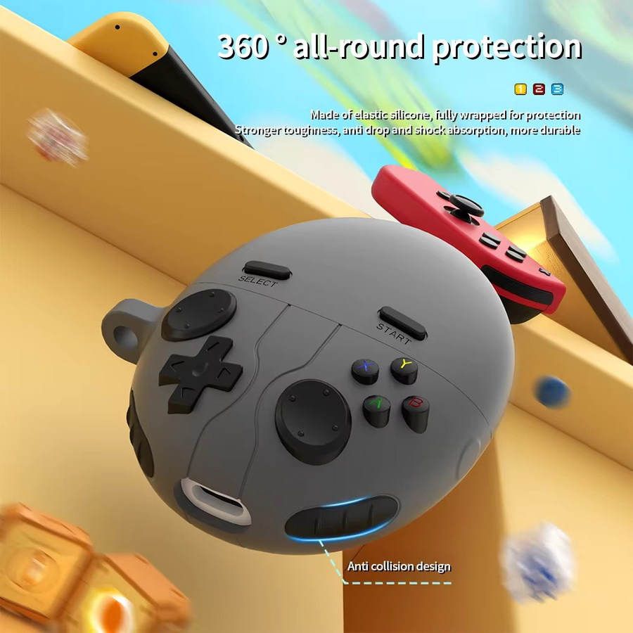 Huawei FreeBuds 6 Silikon Schutzhülle im 3D-Gamepad-Design mit Haken - Bild 2