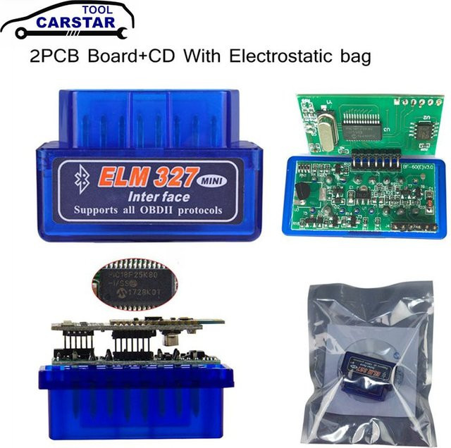 Oxchelod ELM327 v3.0 OBD2 Scanner Bluetooth Adapter für Android und PC in Blau - Bild 1