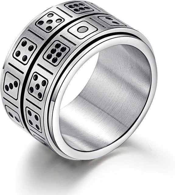 YIRAN Jewelry Ring, Edelstahl, Weiß, Herren - Bild 1