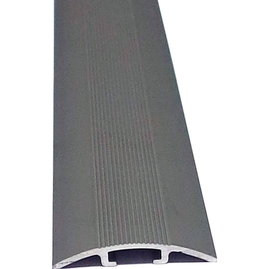 Döllken Home Übergangsprofil aus Aluminium mit Einschlagsdübel Silber, Breite: 3,3 cm, Höhe: 0,5 cm, Länge: 90 cm - Bild 2