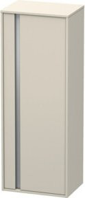 Duravit Hochschrank Ketho in Taupe mit Glastüren und Regalböden, B/T/H: 50 x 36 x 132 cm - Bild 1