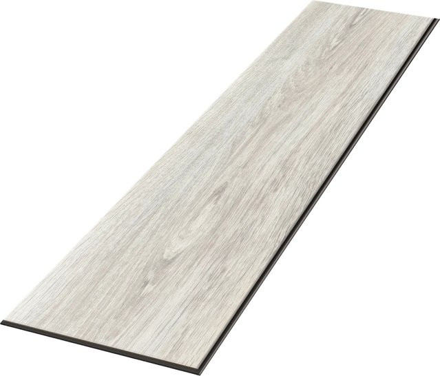 Egger Hybridboden Aquadura+ NK33 Waltham Eiche Weiß in Holzoptik mit Click-System, Breite: 24,6 cm, Tiefe: 129,2 cm, Höhe: 0,75 cm - Bild 1