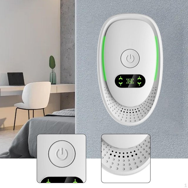 Tragbarer Luftreiniger von Quality Life mit Ionisator zur Geruchsbeseitigung in Weiß - Bild 1