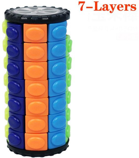Fashnics 3D Maiswürfel Turm, Zylindrisches Puzzle - Bild 1