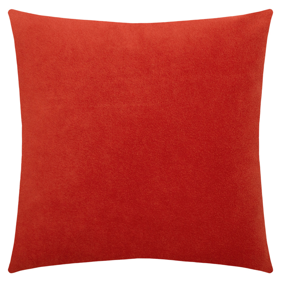 Zoeppritz Soft-Fleece Kissenhülle quadratisch in Braun und Rot, B/T/H: 50 x 50 x 1 cm - Bild 1