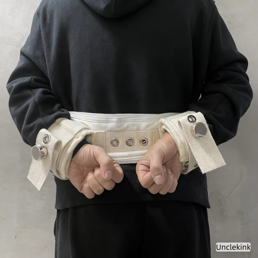 Unclekink Verriegelbare Handgelenk-Fixierung mit Handschellen in Weiß für Krankenhaus und Pflegeeinrichtungen - Bild 2