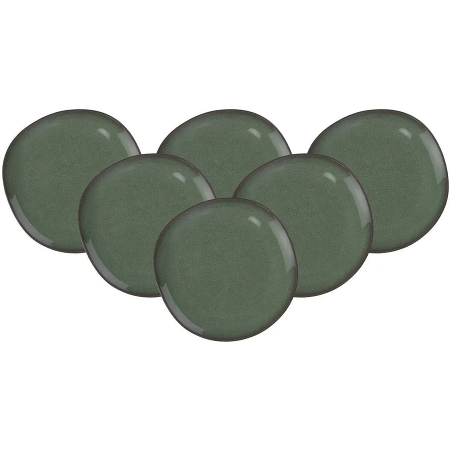 Villeroy & Boch like. Speiseteller Lave Green aus Steinzeug, 6er Set, Durchmesser: 28 cm - Bild 2