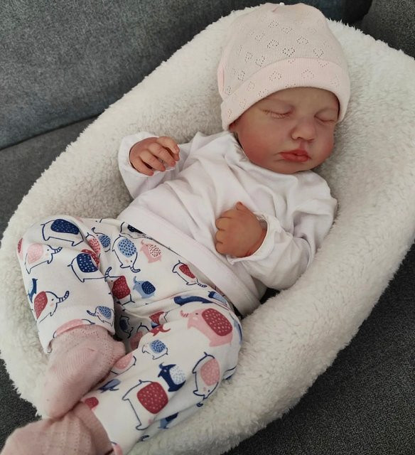 MRB LouLou Reborn Baby Puppen, Silikon, 50cm - Bild 1