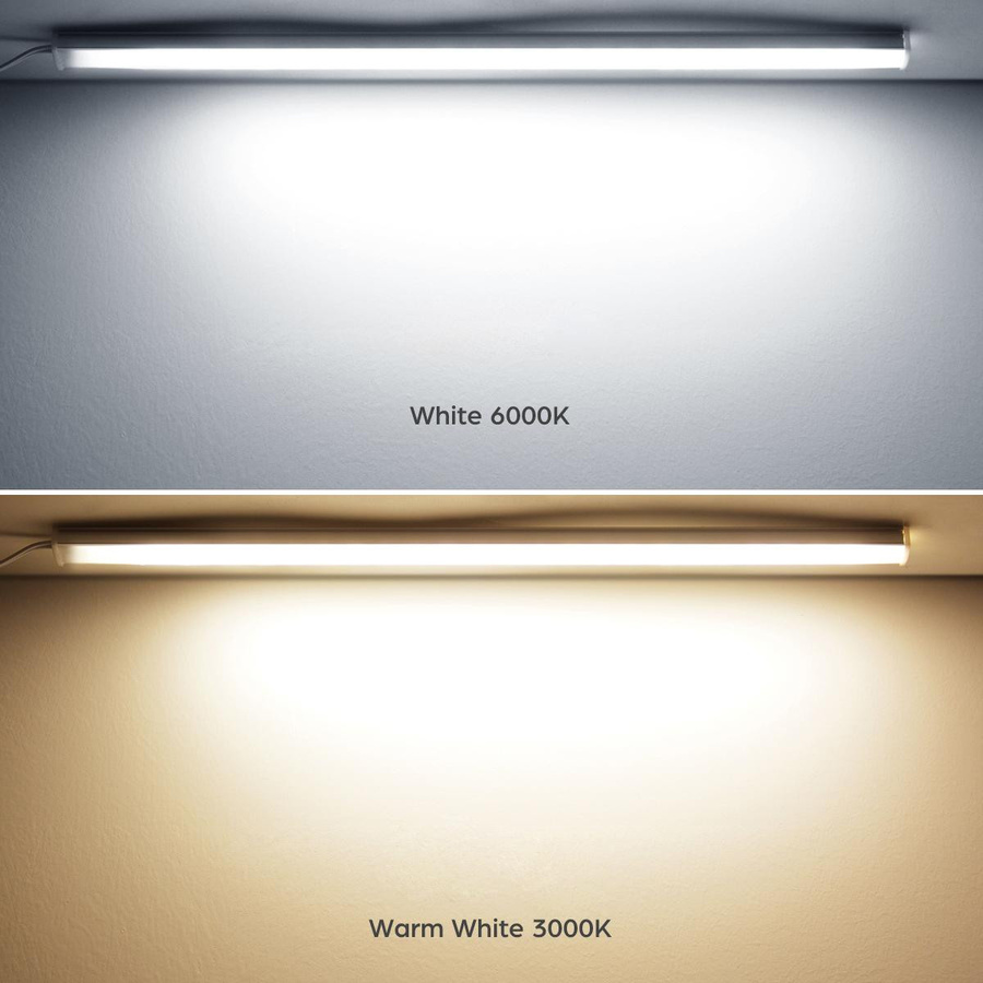 Lcamaw Lighting Light LED Wandleuchten Set für Holzlattenwandpaneele, 6 Stück dimmbar mit Berührungssensor, warmweiß, B/H: 30 x 2 cm, 40 x 2 cm und 50 x 2 cm - Bild 6