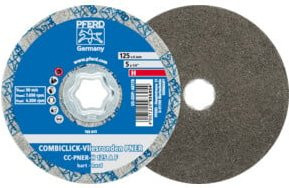 PFERD TOOLS COMBICLICK Vliesronde CC PNER Ø 125 mm Hart A Fein für Finish in Grau - Bild 1