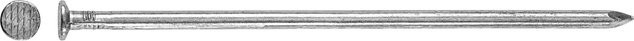 LUX-TOOLS Drahtnagel Flachkopf aus Stahl in Blank/Silber, Durchmesser: 6 mm, Länge: 160 mm, Gewicht: 1 kg - Bild 1