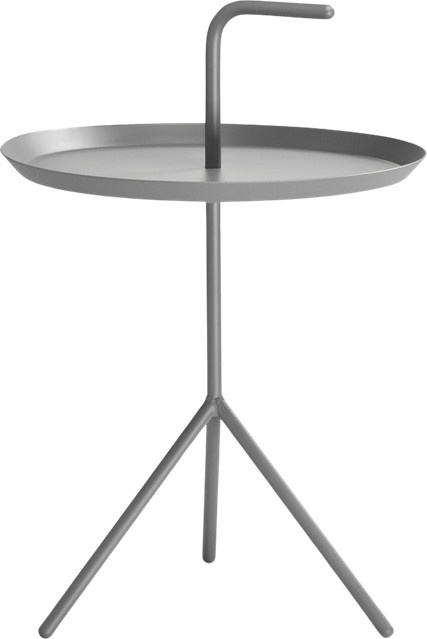 HAY Dlm Beistelltisch XL in Grau aus pulverbeschichtetem Stahl - Bild 1