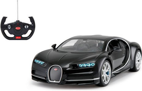Jamara Bugatti Chiron Sportwagen ferngesteuertes Fahrzeug 1:14 schwarz ab 6 Jahren - Bild 1