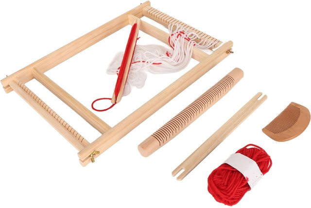 GoolRC Webstuhl-Set aus Holz mit Garnknäuel - Bild 1