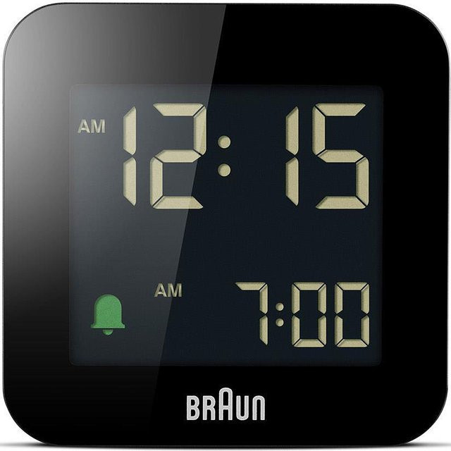 Braun BC08B Klassik digitaler Wecker in Schwarz - Bild 1