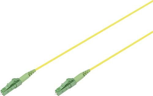 Digitus Glasfaser LWL Anschlusskabel Singlemode LC/APC auf LC/APC, 15 m, Gelb-Grün - Bild 1