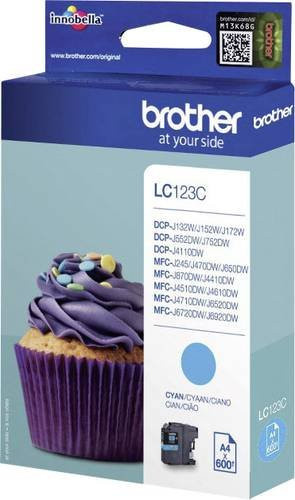 Original Brother Tintenpatrone LC-123C Cyan für Inkjet-Drucker - Bild 1