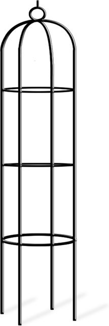 Deuba Rosensäule Rankhilfe aus Metall in Schwarz, Höhe: 200 cm, Breite: 40 cm - Bild 1