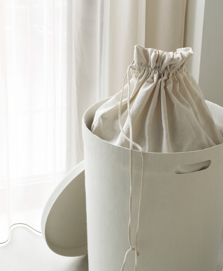 Normann Copenhagen Hide Einlage für Wäschekorb aus Baumwolle in Off White - Bild 1