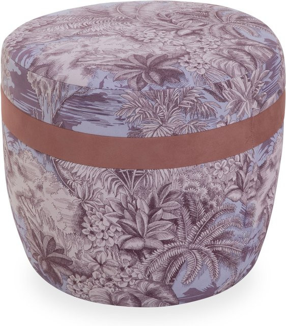 Hocker bassetti MURANO Soft Body aus buntem Stoff im modernen Stil B/T/H: 46 x 46 x 19 cm - Bild 1
