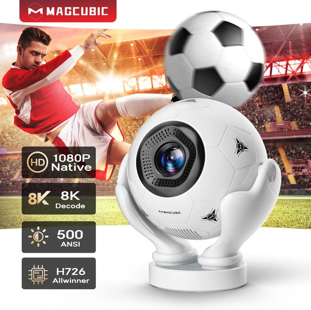 Magcubic HY320F 8K Projektor mit Android 14, 500 ANSI, Wifi6 und Bluetooth 5.4 in Weiß - Bild 1