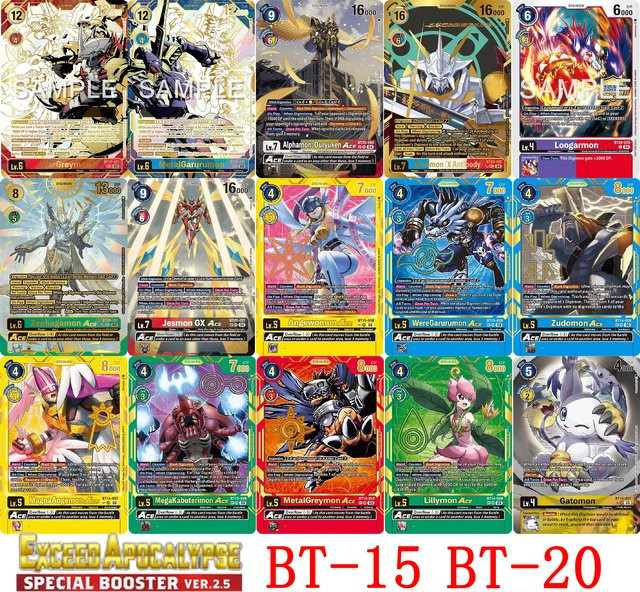 Bandai Digimon Englische Kartenspiel-Kollektion BT20/BT14, Sammelkarten - Bild 1