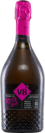 v8+ Lele Prosecco Rosé Millesimato, Glera, 2024, Venetien, Brut, 0,75 l
