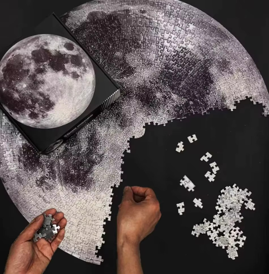 soulbao Puzzle Planet Mond Erde, Puzzlespiel, 1000 Teile, Weltraum - Bild 2