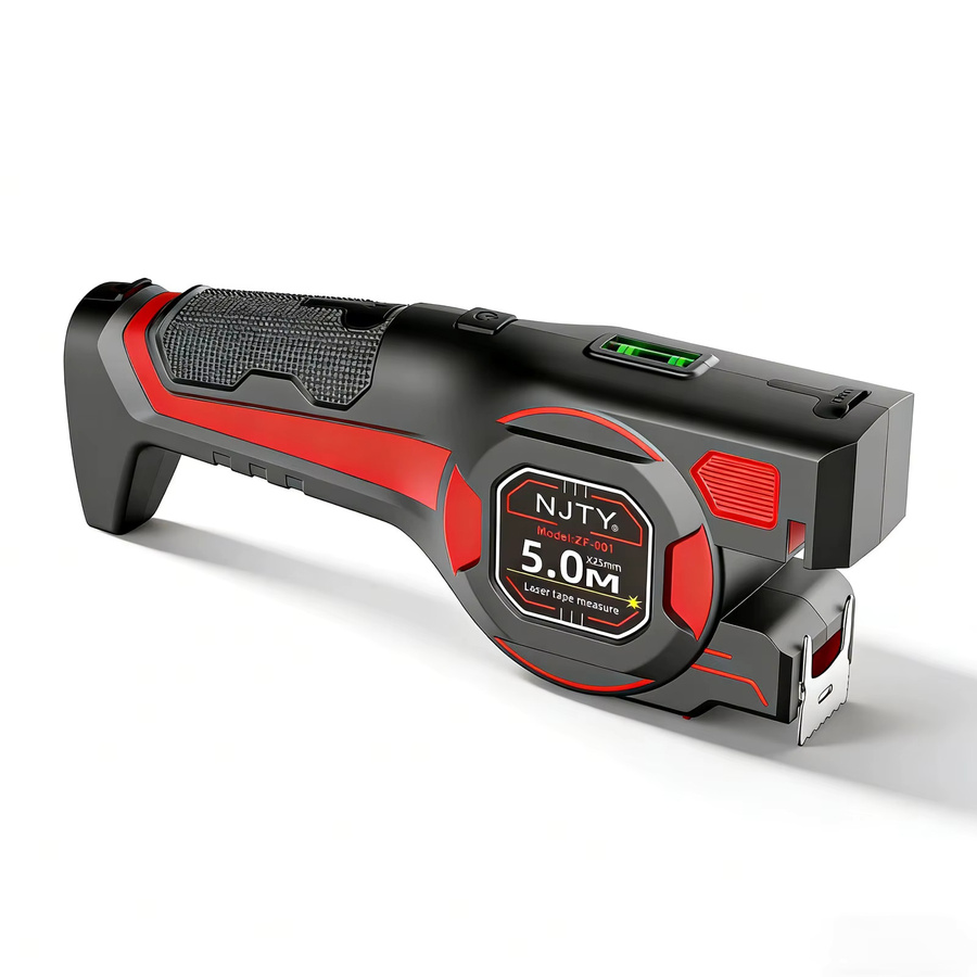 NJTY ZF001 3-in-1 Laser-Messband in Grün mit 5m Reichweite, Typ-C-Aufladung und Wasserwaage für DIY, Bau und Haushalt - Bild 1