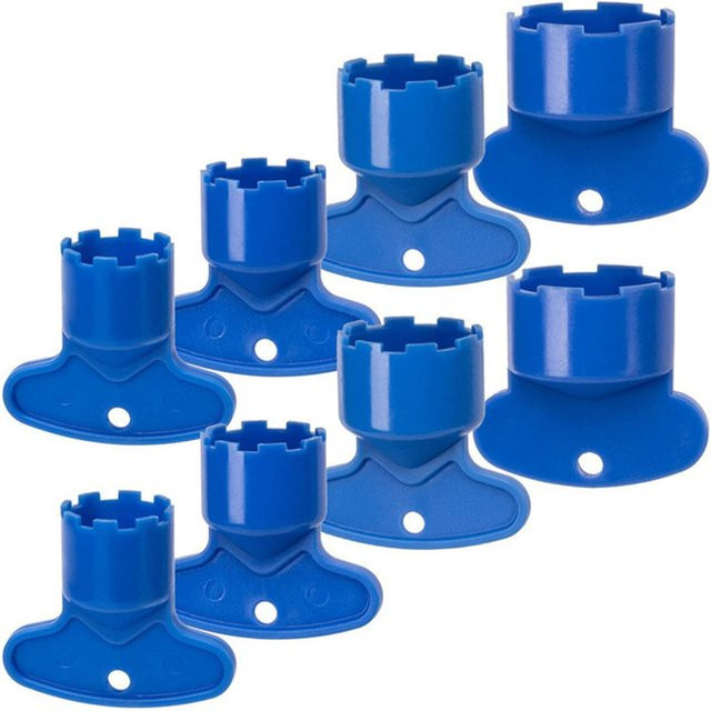 ACCHAMP Wasserhahn Belüfter Schlüssel Set, 4er Pack, Blau, Kompatibel mit M16,5, 18,5, 21,5 und 24mm Belüfter Entfernung Werkzeug - Bild 1