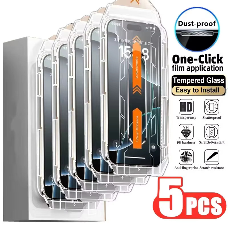 Set aus 1-5 Stück gehärtetes Glas Displayschutz für Xiaomi Poco F7 Pro M7 5G X7 Pro F6 Pro M6 Pro X6 Pro F5 Pro X4 Pro M4 Pro X3 NFC C75 transparent - Bild 5