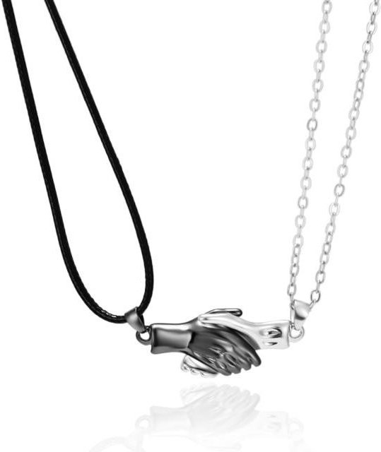 YIRAN Jewelry Halskette, Herz Anhänger, Zinklegierung, Weiß, Damen - Bild 1