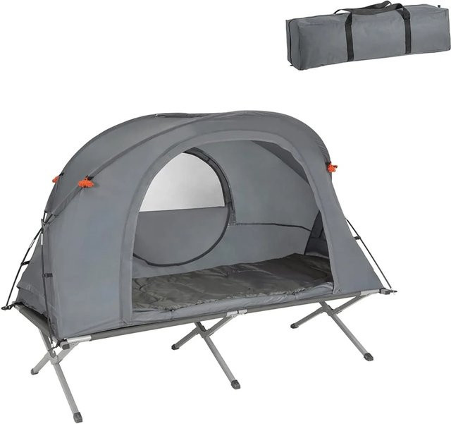 SoBuy 4in1-Campingzelt mit Campingliege aus Polyester und Oxford-Nylon in Grau OGS60-HG - Bild 1