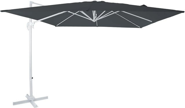 AXI Ampelschirm Grau mit Dreh- und Neigungsfunktion aus Aluminium und Polyester, B/T: 300 x 300 cm - Bild 1