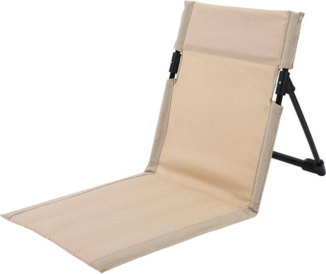 TOMTOP JMS Klappbarer Strandstuhl für Erwachsene, leichter Campingstuhl für Freizeit und Reisen, beige - Bild 1