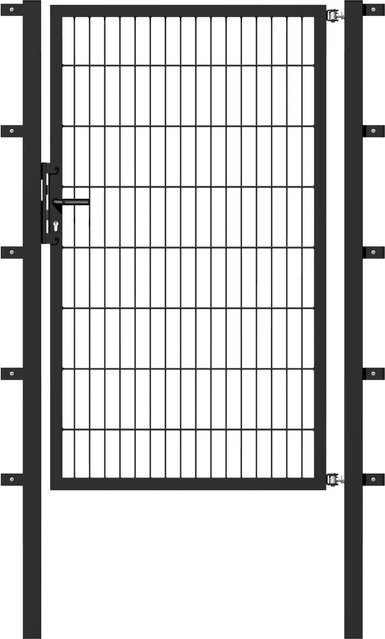 GAH ALBERTS Einzeltor Flexo aus Stahl in Anthrazit Schwarz, Breite: 100 cm, Höhe: 200 cm - Bild 1