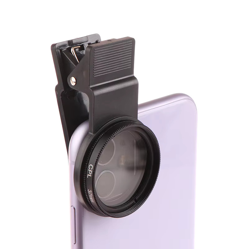JETTING Universal CPL Polarisator Weitwinkel Objektivfilter mit Clip für Smartphone, 37/52mm, Schwarz - Bild 4