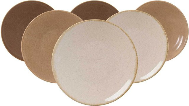 Ritzenhoff & Breker Speiseteller Sahara aus Porzellan, Beige, 4er Set, Durchmesser: 27,5 cm - Bild 1